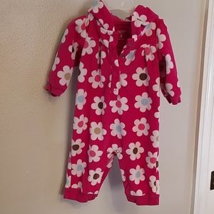 Pink floral pajamas